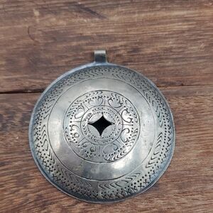 Antique Hmong Sterling Silver Pendant P405
